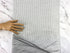 White and Black Novelty Pinstripe Knit Fabric Designer Fabric by the yard PDK00789